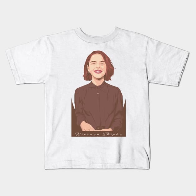 Kiernan Shipka Kids T-Shirt by JhomArtStore